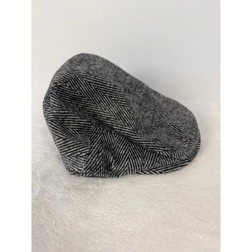 BABEYOND Gray Herringbone Newsboy Flat‎ Cap Size 59